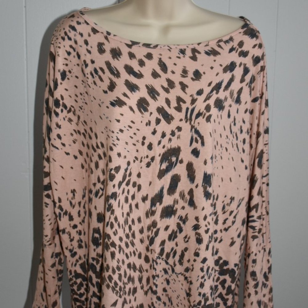 Boutique Pink Animal Print top